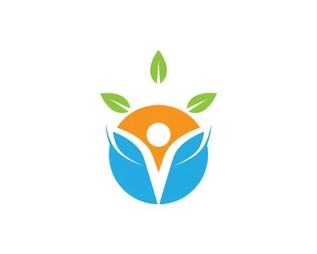 Wellness logo template vector icon Stock Illustration
