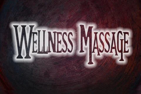 Wellness massage concept Stock Illustration