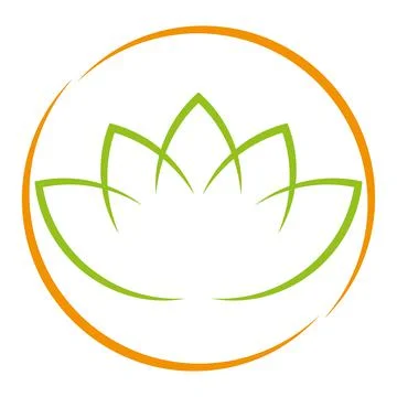 Wellness, Naturopath, Massage, Logo Stock Illustration