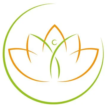 Wellness, Naturopath, Massage, Logo Stock Illustration