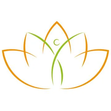 Wellness, Naturopath, Massage, Logo Stock Illustration