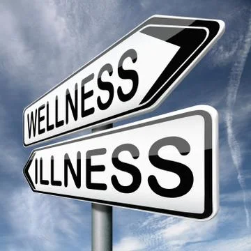 Wellness or illness Stock Illustration