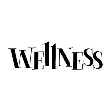 Wellness SPA lettering Stock Illustration