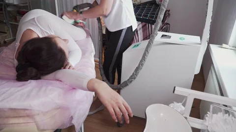 A wellness vacuum LPG massage Stock Footage 106680178