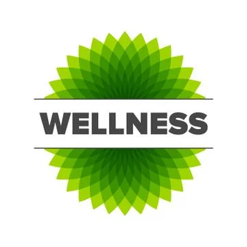 Wellness - vector logo template illustration Stock Illustration