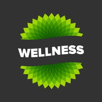 Wellness - vector logo template illustration Stock Illustration