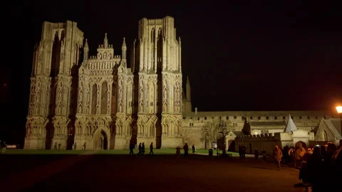 Wells Cathedral bells ringing Stock Footage 328324746