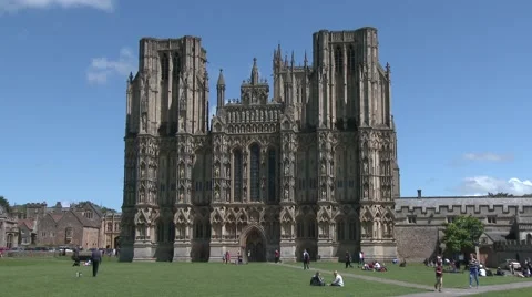 Wells Cathedral Stock Footage 65385545