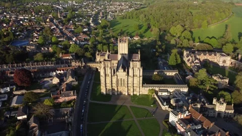 Wells Cathedral Stock Footage 242405723