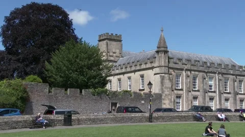 Wells Cathedral Green Video stock 65391643