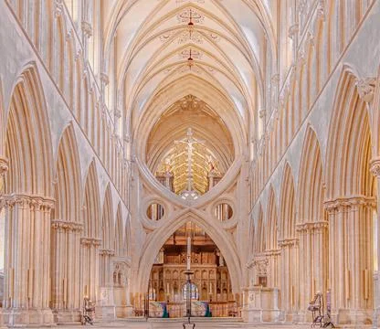 Wells Cathedral Foto stock