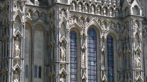 Wells Gothic Cathedral Video stock 65391317
