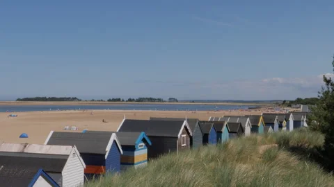 Wells next the Sea beach Stock Footage 285280214