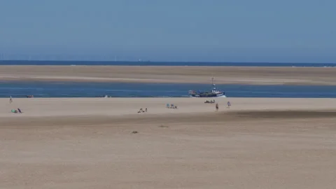 Wells next the Sea beach Stock Footage 285280729