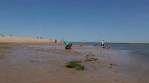Wells next the Sea beach Stock Footage 285942418