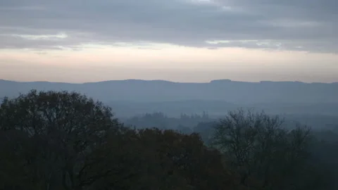 Welsh Autumn Sunrise 2 (STATIC 4K) Stock Footage 219931733