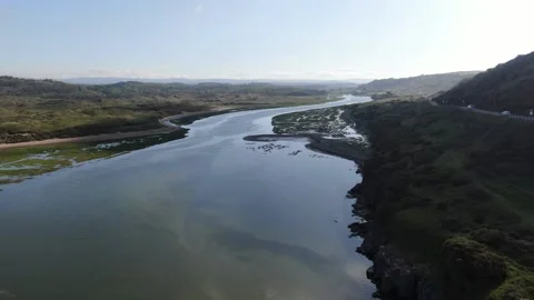 Welsh Beach Stock Footage 154682568