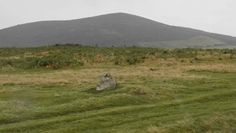 Welsh countryside in the rain Stock Footage 117554406