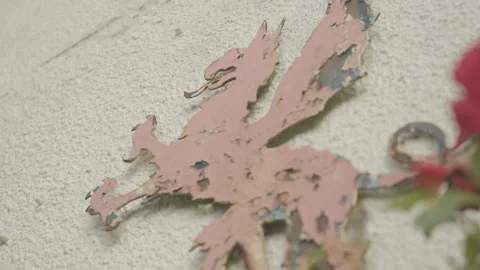 Welsh Dragon Sign Stock Footage 284762922