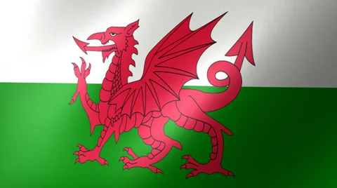 Welsh Flag Background Seamless Loop Stock Footage 39377084