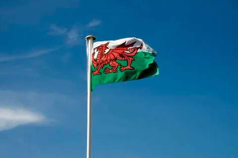 Welsh Flag Stock Photos