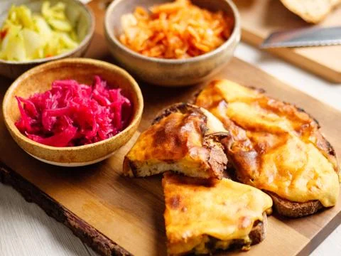 Welsh rarebit Stock Photos