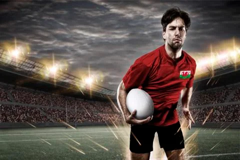 Welsh rugby player Stock Photos