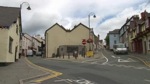 Welsh Traffic Junction Stock-Footage 12364628