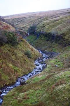 Welsh valley river  Stock Photos