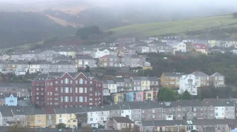 Welsh Valleys Housing Stock Footage 11154943
