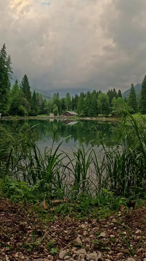 Welsperg lake Stock Footage 280050116