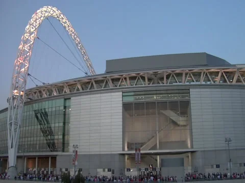 Wembley Stadium Pan Stock Footage 12083739