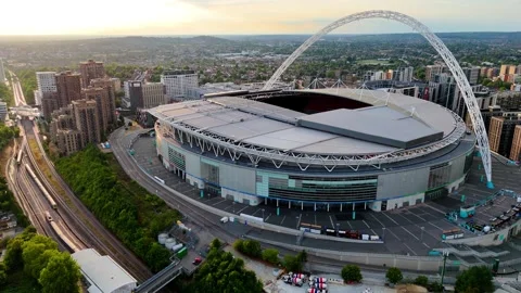 Wembley Stadium - Pan (Left to Right) Corner 스톡 동영상 315459160