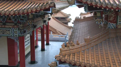 Wen Wu Temple at Sunset Stock Footage 39764974