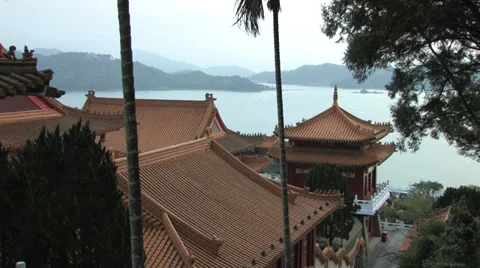 Wen Wu Temple at Sunset Stock Footage 39765006