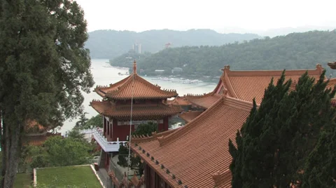 Wen Wu Temple at Sunset 動画素材 39765008