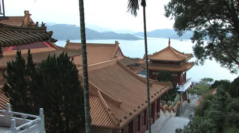 Wen Wu Temple at Sunset Stock Footage 39765128
