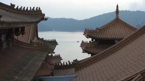 Wen Wu Temple at Sunset 動画素材 39765132