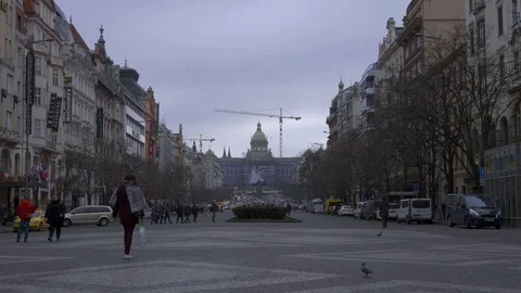 Wencesla Square 1 Stockbeeldmateriaal 84423839