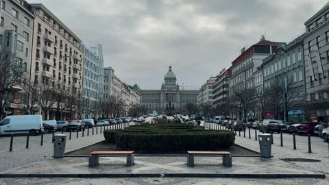 Wenceslas Square 5 (Editorial) Video stock 319395233