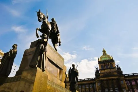 Wenceslas square Stock Photos