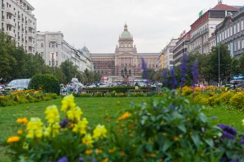 Wenceslas Square Stock Photos