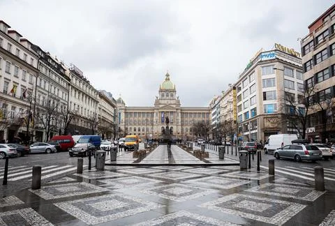Wenceslas Square Stock Photos