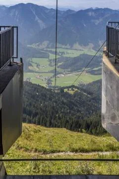 Wendelstein cable car Stock Photos
