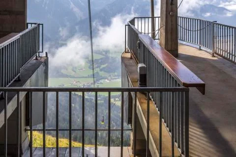 Wendelstein cable car Stock Photos