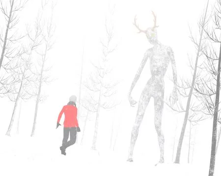 The Wendigo Stock Illustration