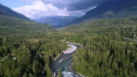 Wendys Chilliwack River Stock Footage 201038803