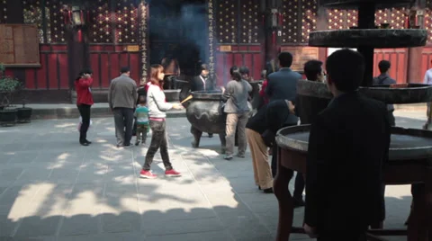 Wenshu Monastery Stock Footage 32967797