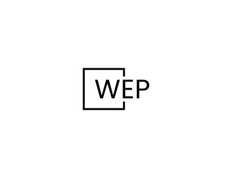 WEP letter initial logo design vector illustration Stock Illustration