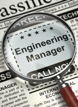 We're Hiring Engineering Manager. 3D Stockillustratie